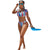 Ivanka Off White/Red & Blue Stripes Two Piece Swimsuit #Two Piece #Swimsuit SA-BLL3229 Sexy Clubwear and Pant Sets by Sexy Affordable Clothing