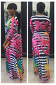 V-Neck Printed Maxi Dress  SA-BLL51285 Fashion Dresses and Maxi Dresses by Sexy Affordable Clothing