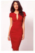 Knee-Length Bodycon OL Dress