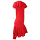 Chandra Red Ruffle Dress #Bodycon Dress #Red #Ruffle Dress SA-BLL362065-1 Fashion Dresses and Midi Dress by Sexy Affordable Clothing