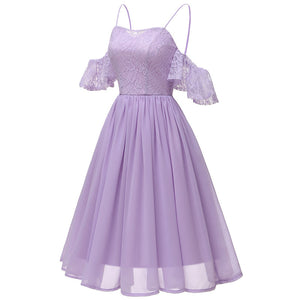 Sweetheart Sling Lace Bridesmaids Dress #Lace #Spaghetti Strap #Bridesmaids SA-BLL36275-3 Fashion Dresses and Midi Dress by Sexy Affordable Clothing