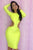 Neon Yellow Backless Bodycon DressSA-BLL2609-1 Fashion Dresses and Bodycon Dresses by Sexy Affordable Clothing