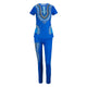 Leanne Dashiki Set - Blue #Blue #Pant Sets SA-BLL2057-2 Sexy Clubwear and Pant Sets by Sexy Affordable Clothing