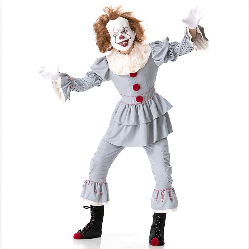 Men's Scary Clown Halloween Adult Cosplay Costume #Clown #Cosplay ...