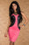 Exclusive Black and Pink Bodycon Dress with Mesh  SA-BLL2111 Fashion Dresses and Bodycon Dresses by Sexy Affordable Clothing
