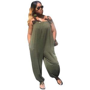 Spaghetti Strap Bowknot Pockets Bloomers Long Jumpsuit #Straps #Pockets SA-BLL55332 Women's Clothes and Jumpsuits & Rompers by Sexy Affordable Clothing