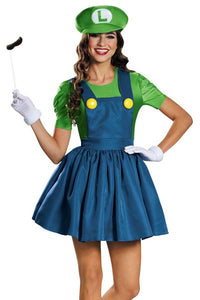 Womens Luigi Dress Costume  SA-BLL15312 Sexy Costumes and Uniforms & Others by Sexy Affordable Clothing