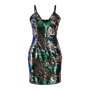 V Neck Work Your Body Sequin Dress #V Neck #Sling SA-BLL2194-1 Fashion Dresses and Mini Dresses by Sexy Affordable Clothing