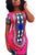 Fashion O Neck Short Sleeves Ethnic Print Mini DressSA-BLL27933 Fashion Dresses and Mini Dresses by Sexy Affordable Clothing