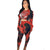 Animal Print Cut Out Crop And Long Pants #Long Sleeve #Two Piece #Round Neck SA-BLL2741-1 Sexy Clubwear and Pant Sets by Sexy Affordable Clothing