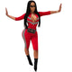 Khari Moto Jumpsuit #Jumpsuit #Red #Zipper SA-BLL55414-2 Women's Clothes and Jumpsuits & Rompers by Sexy Affordable Clothing