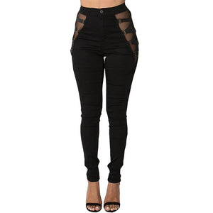 High Rise Skinny Jeans with Side Strap Up #Black #Jeans SA-BLL601-1 Women's Clothes and Jeans by Sexy Affordable Clothing