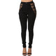 High Rise Skinny Jeans with Side Strap Up #Black #Jeans SA-BLL601-1 Women's Clothes and Jeans by Sexy Affordable Clothing