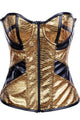 Plus Size Front Zip Sexy Corset Gold  SA-BLL4253-4 Plus Size Clothing and Plus Size Lingerie by Sexy Affordable Clothing