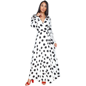 Spot Printed Fashion Swing Dress #Swing Dress #Printed SA-BLL51305 Fashion Dresses and Maxi Dresses by Sexy Affordable Clothing