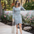 Long Sleeves Slits Mini Dress #Long Sleeve #Round Neck SA-BLL2092-2 Fashion Dresses and Mini Dresses by Sexy Affordable Clothing