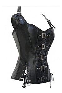 Buckle-up Steampunk Gothic Corset  SA-BLL60805-2 Sexy Lingerie and Leather and PVC Lingerie by Sexy Affordable Clothing
