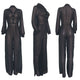 Long Sleeve Chiffon Solid Color High Waist Jumpsuit #Long Sleeve #High Waist #Chiffon SA-BLL55622 Women's Clothes and Jumpsuits & Rompers by Sexy Affordable Clothing