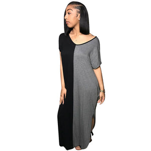 Positive And Negative Wear Stitching Split Arc Dress #Split SA-BLL51467 Fashion Dresses and Maxi Dresses by Sexy Affordable Clothing