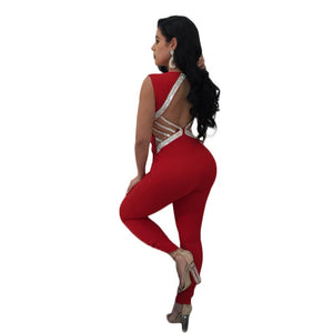 Hollow Out Sexy Long Jumpsuit #Jumpsuit #Sleeveless SA-BLL55155-2 Women's Clothes and Jumpsuits & Rompers by Sexy Affordable Clothing