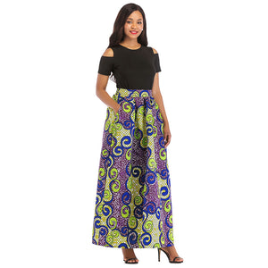 African Print Short Sleeve Blouse and Long Skirt #Short Sleeve #Two Piece #Print #Dashiki #African SA-BLL2432-6 Sexy Clubwear and Skirt Sets by Sexy Affordable Clothing