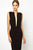 Solace London Conquest Deep V Neck Backless Zipper Pencil Dress  SA-BLL2673 Fashion Dresses and Midi Dress by Sexy Affordable Clothing