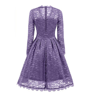 V-neck Lace Evening Dress #Evening Dress #Violet SA-BLL36126-9 Fashion Dresses and Evening Dress by Sexy Affordable Clothing