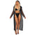 Mesh Hoodie Longline Cardigan Jacket #Black #Hooded SA-BLL678 Women's Clothes and Blouses & Tops by Sexy Affordable Clothing