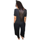 Short Sleeve Wide Leg Hooded Jumpsuit #V Neck #Short Sleeve #Hooded SA-BLL55574 Women's Clothes and Jumpsuits & Rompers by Sexy Affordable Clothing