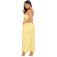 Mabel Mustard Striped Strapless Jumpsuit #Jumpsuit #Stripe #Strapless SA-BLL55454-1 Women's Clothes and Jumpsuits & Rompers by Sexy Affordable Clothing