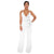 Straps Halter Women's Wide Leg Jumpsuits #White #Straps #Deep-V SA-BLL55514-7 Women's Clothes and Jumpsuits & Rompers by Sexy Affordable Clothing