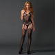 Seamless Jacquard Lace Black Bodystocking #Black #Bodystocking SA-BLL9012 Leg Wear and Stockings and BodyStockings by Sexy Affordable Clothing