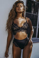 Lace Sexy Lingerie Two Piece Set #Black SA-BLL3172-1 Sexy Lingerie and Bra and Bikini Sets by Sexy Affordable Clothing