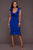 Frida Royal-Blue Ruffle Ponti Midi Dress  SA-BLL36147-2 Fashion Dresses and Midi Dress by Sexy Affordable Clothing