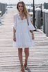 White Cotton Tunic Beach Dress