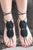 Black Beach Fashion Crochet Barefoot Sandals  SA-BLL98002-1 Accessories and Sexy Anklets by Sexy Affordable Clothing