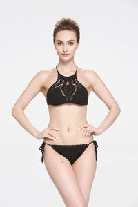 Black Handmade Crochet Bikini Swimsuit  SA-BLL32579-2 Sexy Swimwear and Bikini Swimwear by Sexy Affordable Clothing