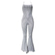 Sleeveless Spaghetti Strap Long Striped Jumpsuit #Striped #Spaghetti Strap SA-BLL55547 Women's Clothes and Jumpsuits & Rompers by Sexy Affordable Clothing