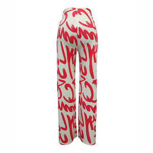 Casual Printed Wide Leg Pants #Printed #Wide Leg SA-BLL751 Women's Clothes and Pants and Shorts by Sexy Affordable Clothing