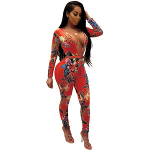 V Collar Alexis Jumpsuit With Belt #Jumpsuit # SA-BLL55408-3 Women's Clothes and Jumpsuits & Rompers by Sexy Affordable Clothing