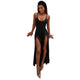 Women Straps Double-breasted Jumpsuit #Black SA-BLL55390-1 Women's Clothes and Jumpsuits & Rompers by Sexy Affordable Clothing