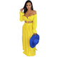 Monroe Yellow Off The Shoulder Skirt Set #Yellow #Two Pieces #Off The Shoulder SA-BLL282693-1 Sexy Clubwear and Skirt Sets by Sexy Affordable Clothing