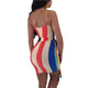 Renata Striped Mini Dress #Zipper #Stretchy SA-BLL282460-3 Fashion Dresses and Mini Dresses by Sexy Affordable Clothing