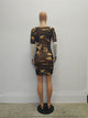 Camo Mesh Ruched Dress #Mesh #Camo #See Through SA-BLL282627 Fashion Dresses and Mini Dresses by Sexy Affordable Clothing