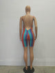 Rainbow Print Straps Bodysuit #Print #Straps #Rainbow SA-BLL8066 Women's Clothes and Bodysuits by Sexy Affordable Clothing