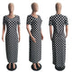 Polka Dot Slash Neck Maxi Dress #Slash Neck #Dot SA-BLL51380 Fashion Dresses and Maxi Dresses by Sexy Affordable Clothing