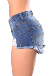 Can't Knock Me Down Shorts - Dark  SA-BLL541 Women's Clothes and Jeans by Sexy Affordable Clothing