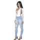 Light-washed Skinny Jeans #Jeans SA-BLL583 Women's Clothes and Jeans by Sexy Affordable Clothing