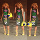 Sleeveless Colorful Printed Letter Midi Dress #Sleeveless #Letter #Colorful SA-BLL36261-3 Fashion Dresses and Midi Dress by Sexy Affordable Clothing