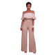 Clarisse Embroidery Ruffle Top Strapless Jumpsuit #Jumpsuits SA-BLL55346-3 Women's Clothes and Jumpsuits & Rompers by Sexy Affordable Clothing